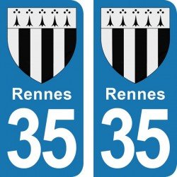 Blason Rennes - Stickers...