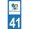 Stickers plaque immatriculation 41