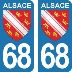 Blason Alsace - Stickers...