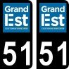 Stickers plaque immatriculation 51