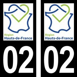 Stickers plaque immatriculation 02