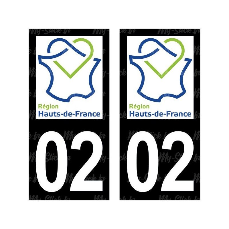 Stickers plaque immatriculation 02
