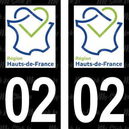 Stickers plaque immatriculation 02