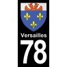 Blason Versailles - Stickers plaque immatriculation 78