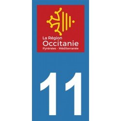Stickers plaque immatriculation 11