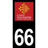 Stickers plaque immatriculation 66