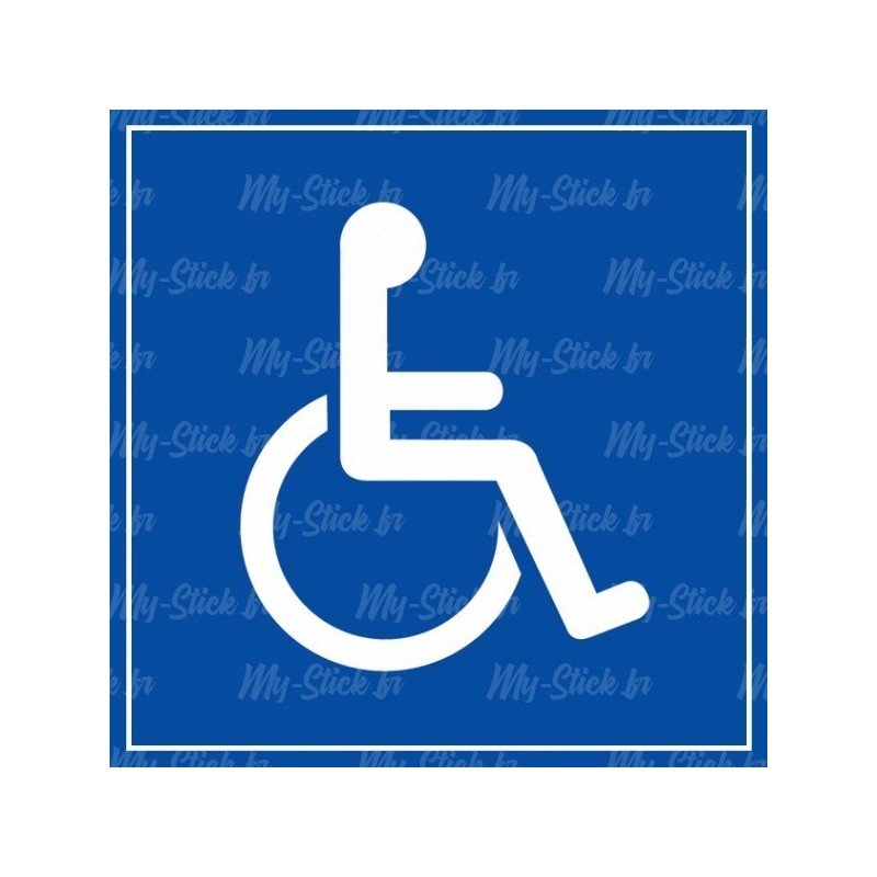 Autocollant Accès aux Handicapés