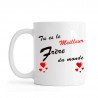 Mug ou tasse "Tu es le Meilleur Frère du Monde" impression Recto/Verso