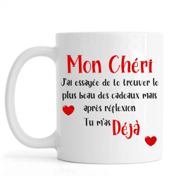 Mug Saint-valentin Mon chéri