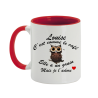 Mug personnalisé avec prénom féminin recto-verso "c'est comme le café"