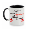 Mug personnalisé avec prénom recto-verso "meilleure amie du monde"