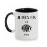 Mug personnalisé Je peux pas j'ai Rugby avec prénom