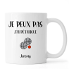 Mug personnalisé Je peux pas j'ai Pétanque avec prénom