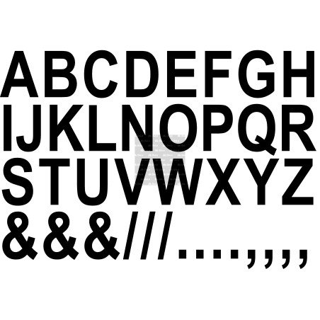 Lettre lettrage alphabet adhésif en planche de 27 autocollants