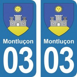 Blason Montluçon - Stickers...